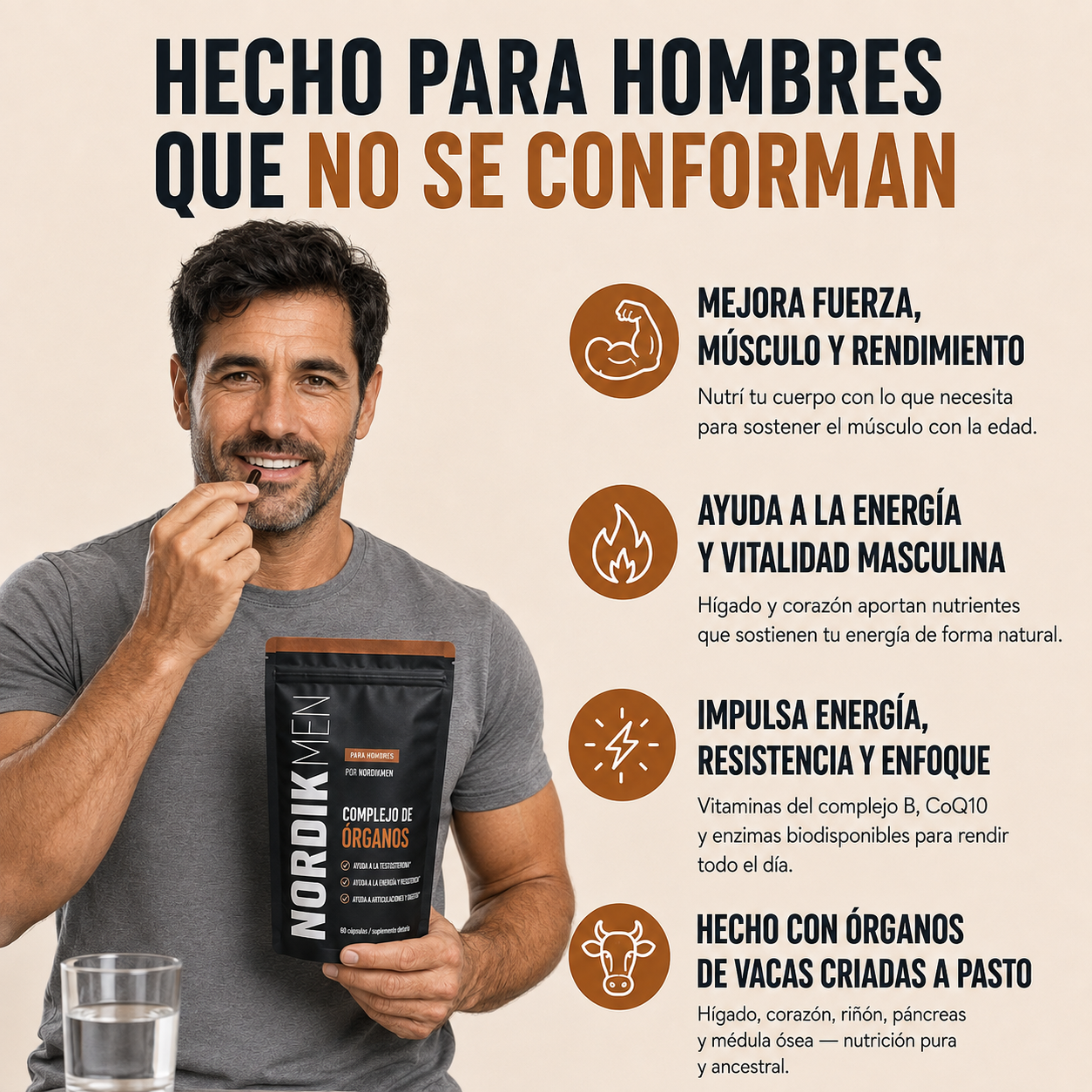 NORDIK MEN — Complejo de Órganos 5 En 1